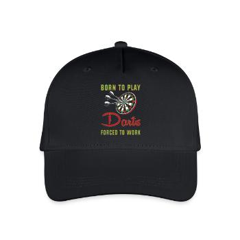 Dart Dartboard Dartpfeil - Kinder Bio Basecap - Schwarz - Vorne