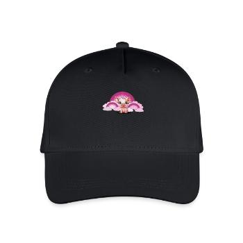 Porcelet arc-en-ciel Cochon Nuages célestes - Casquette de baseball bio Enfant - noir - Devant