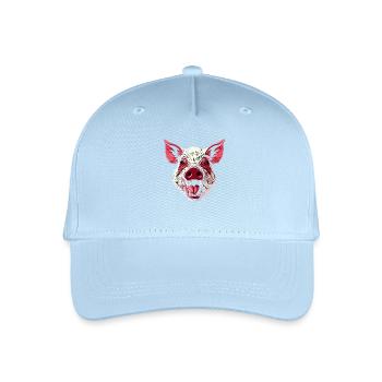 Porc domestique sauvage - Casquette de baseball bio Enfant - bleu clair - Devant
