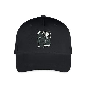 Esthétique Dark Gothic Anime Girl - Casquette de baseball bio Enfant - noir - Devant
