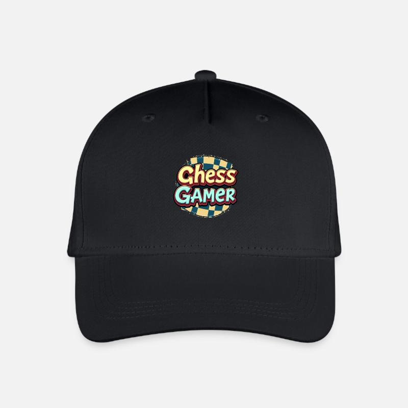 Schach - Joueur d’échecs - Casquette de baseball bio Enfant - noir