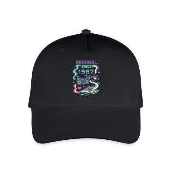 Original since 1987 - Year of birth 1987 - Organic Kids’ Baseball Cap - black - Front