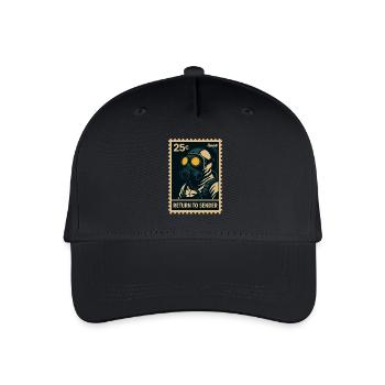 Retour à Masque à gaz émetteur - Casquette de baseball bio Enfant - noir - Devant