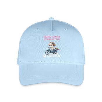 Einhorn Moped Tour - Kinder Bio Basecap - Hellblau - Vorne