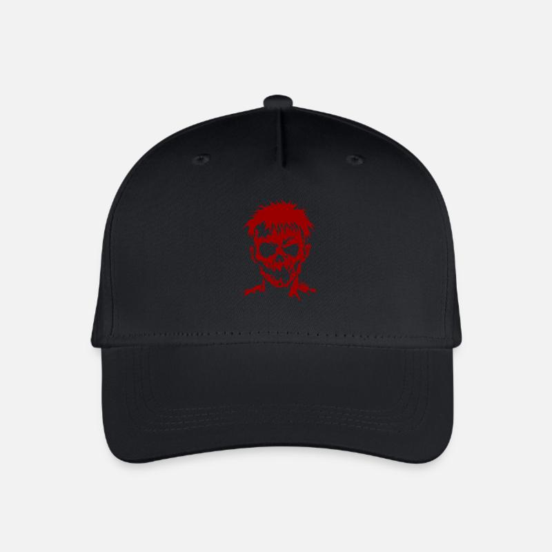 Dunkler Schatten Zombie mit leerem Blick - Kinder Bio Basecap - Schwarz