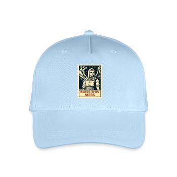 Bénis ce chaos – Timbre-poste Angel - Casquette de baseball bio Enfant - bleu clair - Devant