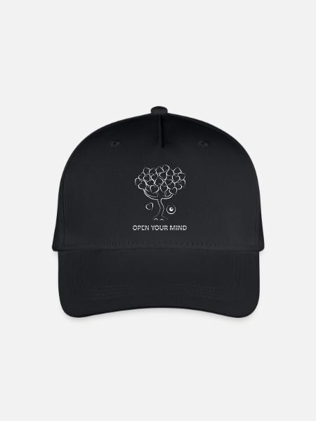 Ouvrez votre arbre mental - Casquette de baseball bio Enfant - noir