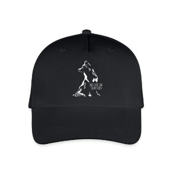 Australian Shepherd Silhouette Aussie Wilsigns - Organic Kids’ Baseball Cap - black - Front