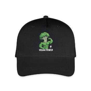 Vegan Power - Organic Kids’ Baseball Cap - black - Front
