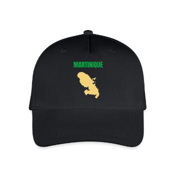 Martinique – Westindische Inseln T-Shirt - Kinder Bio Basecap - Schwarz - Vorne