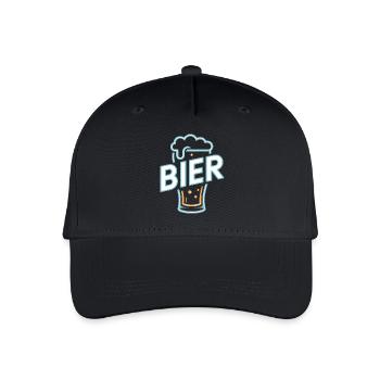 Bier - Cool Beer Logo - Organic Kids’ Baseball Cap - black - Front