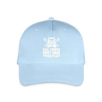 Funny Trucks Dieselmechaniker und Lkw-Fahrer - Kinder Bio Basecap - Hellblau - Vorne