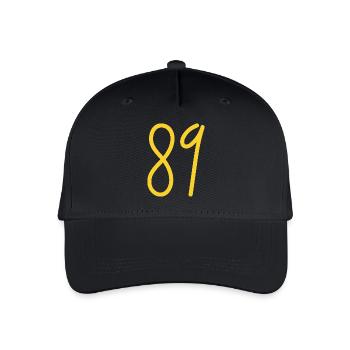 89 - Kinder Bio Basecap - Schwarz - Vorne