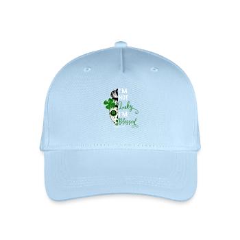 Christian Religious Verse - Organic Kids’ Baseball Cap - light blue - Front