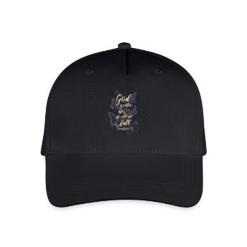 Butterflies Bible verse Christian - Organic Kids’ Baseball Cap - black - Front