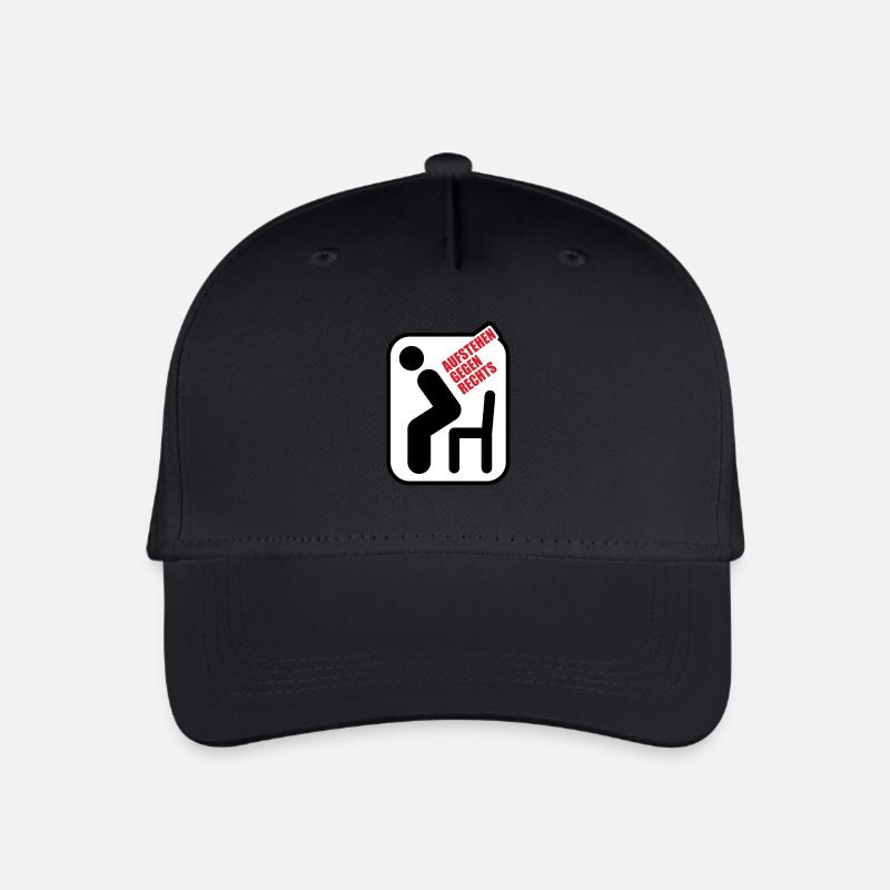 Aufstehen Gegen Rechts - Gegen Rechts, gegen Hetze - Kinder Bio Basecap - Schwarz