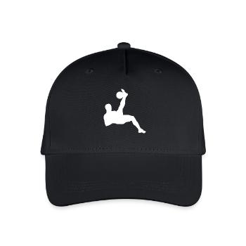 Fußball Spieler Fussball Fußballer Fussballer - Kinder Bio Basecap - Schwarz - Vorne
