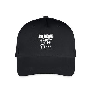 Auntie Property of Niece - Organic Kids’ Baseball Cap - black - Front