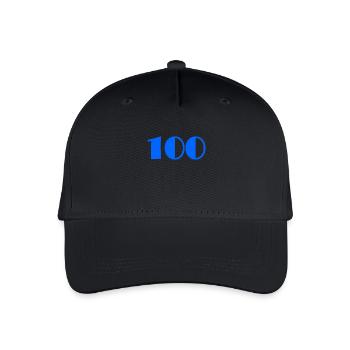 100. 100 ANS. 100e ANNIVERSAIRE. ANNIVERSAIRE - Casquette de baseball bio Enfant - noir - Devant
