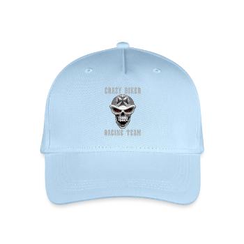 Verrückte Biker - Kinder Bio Basecap - Hellblau - Vorne