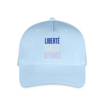 LIBERTE EGALITE BEYONCE - Casquette de baseball bio Enfant - bleu clair - Devant
