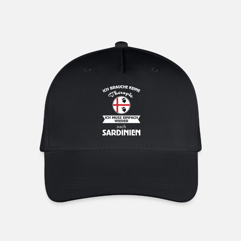 KeineTherapie - Sardinien - Kinder Bio Basecap - Schwarz