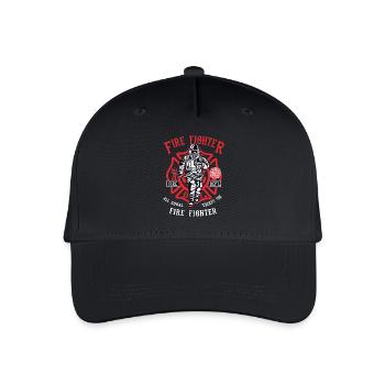 Firefighter Firefighter Firefighter Christmas - Organic Kids’ Baseball Cap - black - Front