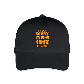 Happy Halloween Kürbis Kostüm süß Geschenk Tante - Kinder Bio Basecap - Schwarz - Vorne