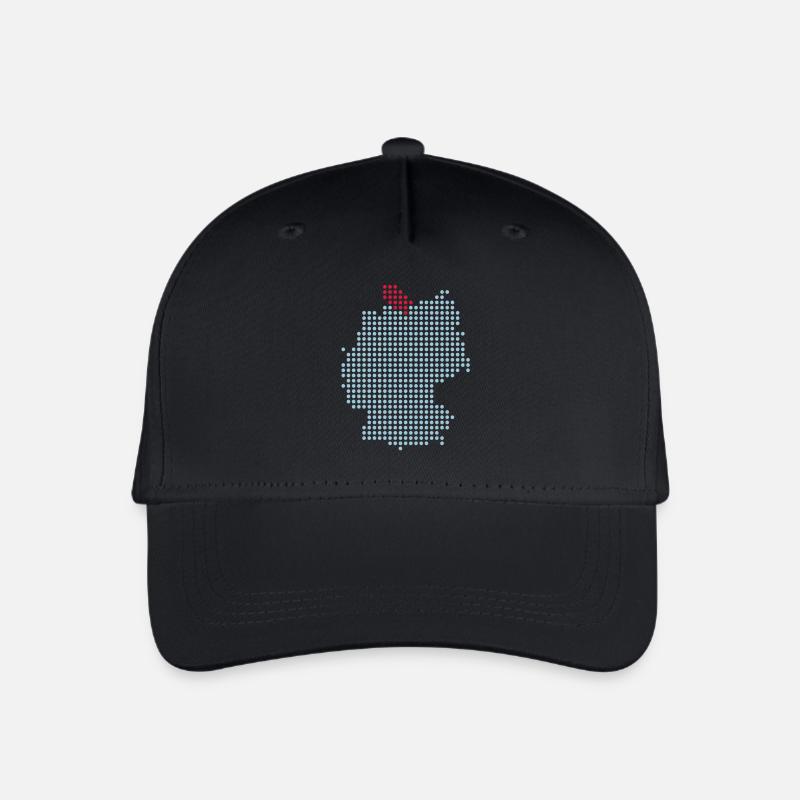 Schleswig-Holstein - Kiel et Lübeck - Casquette de baseball bio Enfant - noir