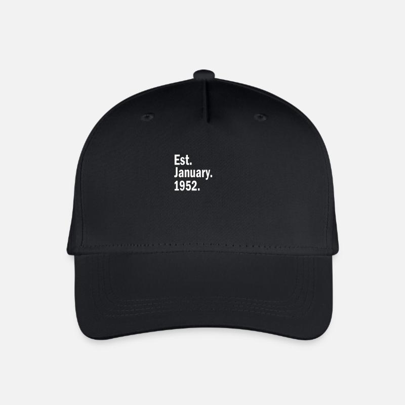 Est janvier 1952 - Casquette de baseball bio Enfant - noir