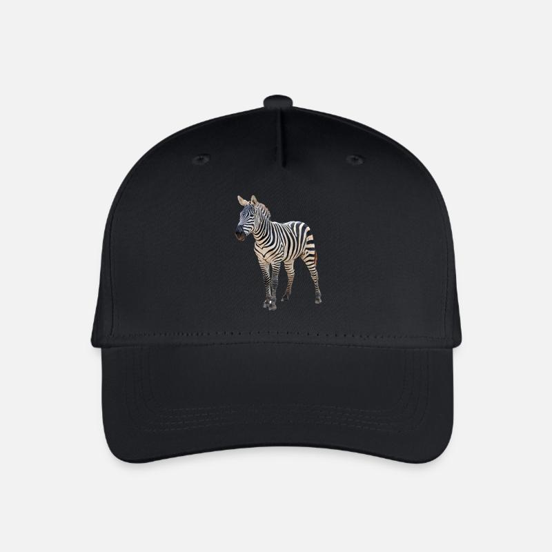 Zebra - Kinder Bio Basecap - Schwarz