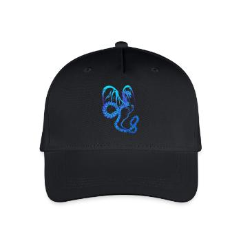 Electric Blue Dragon - Kinder Bio Basecap - Schwarz - Vorne
