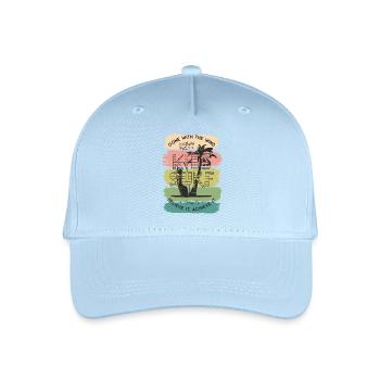 Kite Kiteboard Kiteboarding Kitesurf Gift - Organic Kids’ Baseball Cap - light blue - Front