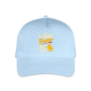 The Lawn Ranger mower mow lawn tractor - Organic Kids’ Baseball Cap - light blue - Front