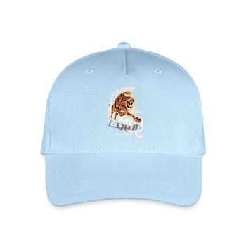löwe sternzeichen BDAY geburtstag vintage - Kinder Bio Basecap - Hellblau - Vorne