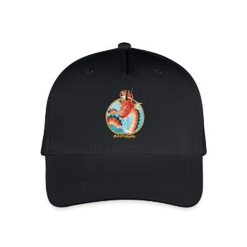 Käpt'n Sharky Seeungeheuer Sepio - Kinder Bio Basecap - Schwarz - Vorne