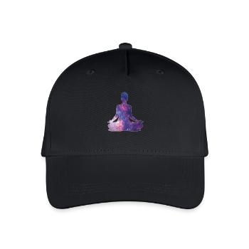 Yoga Meditation Universe - Organic Kids’ Baseball Cap - black - Front
