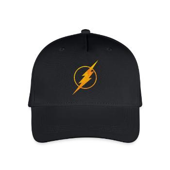 Justice League The Flash Logo - Kinder Bio Basecap - Schwarz - Vorne