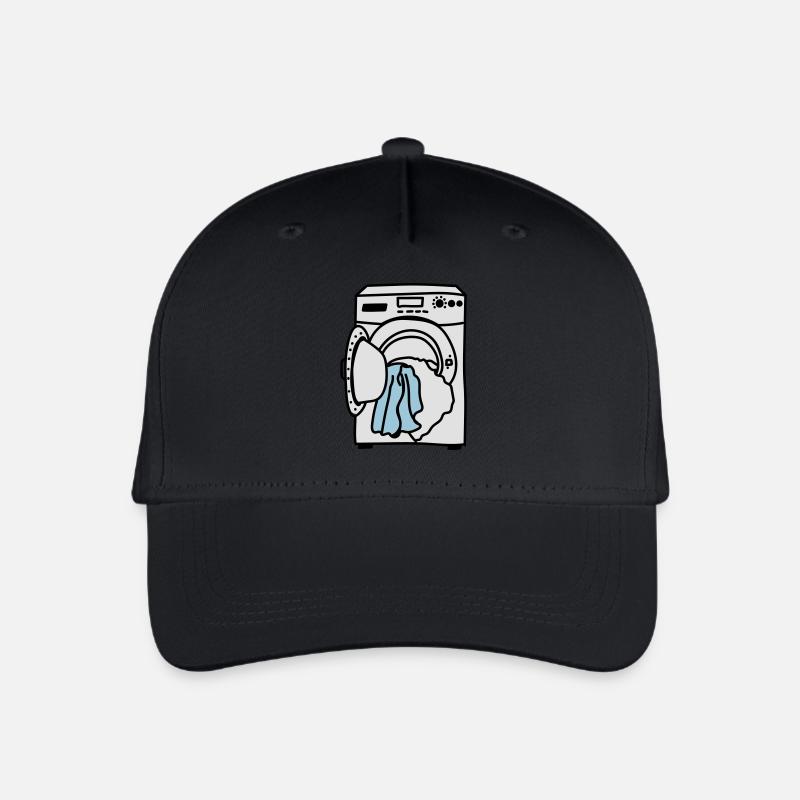 Lave linge - Casquette de baseball bio Enfant - noir