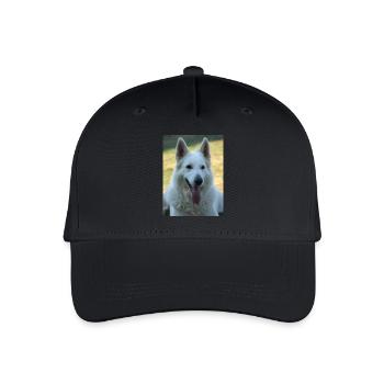 White Beauty - Organic Kids’ Baseball Cap - black - Front