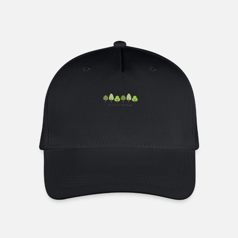 proud to be a tree hugger - Organic Kids’ Baseball Cap - black