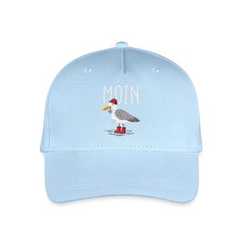 Moin Möwe Seemann - Kinder Bio Basecap - Hellblau - Vorne