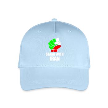Stand with iran - Kinder Bio Basecap - Hellblau - Vorne