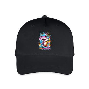 Shark - Organic Kids’ Baseball Cap - black - Front