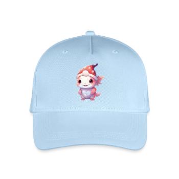 Axolotl miracle de Noël : des rires sous le chapeau - Casquette de baseball bio Enfant - bleu clair - Devant