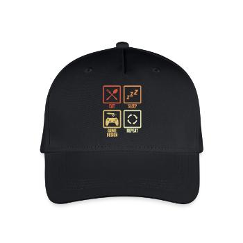 Game Designer Schedule - Organic Kids’ Baseball Cap - black - Front