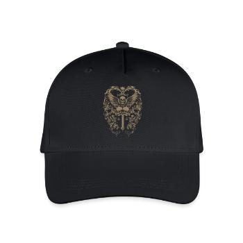 Goth Skull Grunge Cross - Organic Kids’ Baseball Cap - black - Front