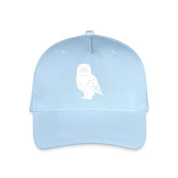 Chat chouette - Casquette de baseball bio Enfant - bleu clair - Devant