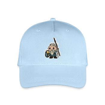 Wikinger | Krieger | Zwerg - Kinder Bio Basecap - Hellblau - Vorne
