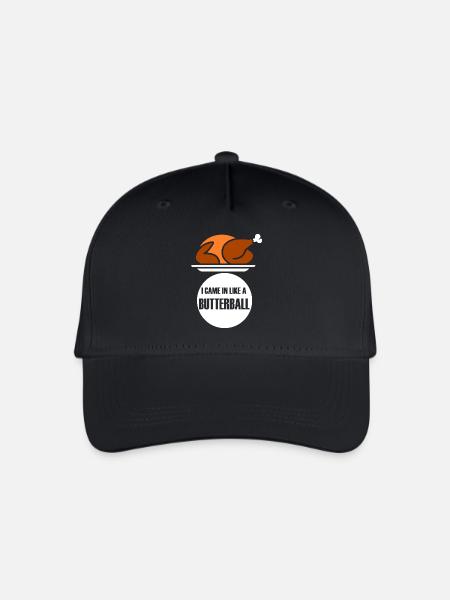Thanksgiving Butterball - Økologisk basecap til børn - sort